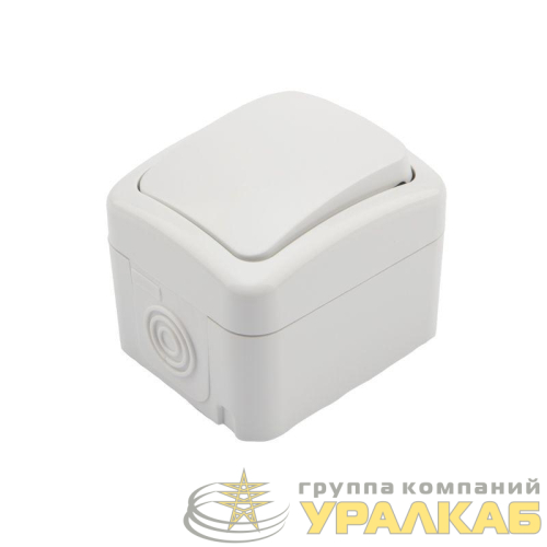 Выключатель 1-кл. ОП Mini OG IP54 бел. Kranz KR-78-0601 детальная картинка