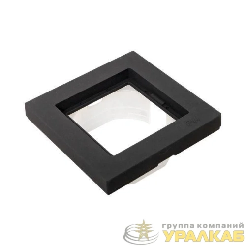 Рамка 1-м Эпика IP44 пластик черн. EKF 