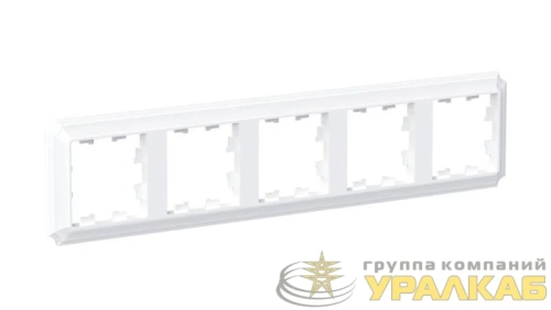 Рамка 5-пост. AtlasDesign Antique универс. бел. SE ATN100105 детальная картинка
