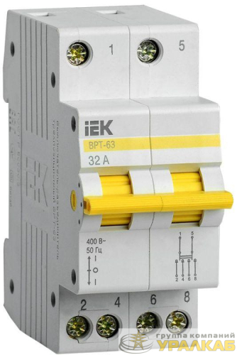 Выключатель-разъединитель трехпозиционный 2п ВРТ-63 32А KARAT IEK 