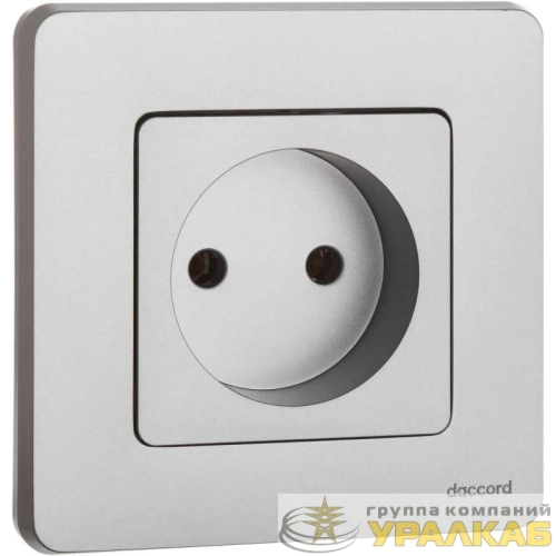 Розетка 1-м СП Inspiria 16А IP20 250В 2P механизм алюм. IEK 673712 детальная картинка