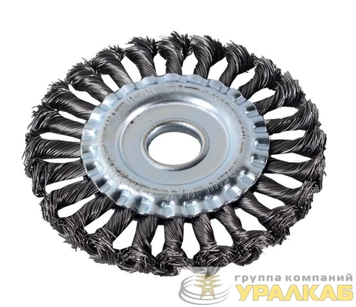 Щетка для УШМ плоская крученая 125мм Вихрь 73/1/3/46 детальная картинка