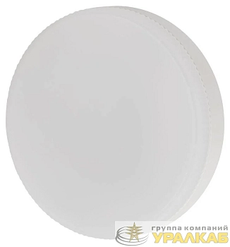 Лампа светодиодная GREEN LINE GX-6W-865-GX53 GL 6Вт таблетка 6500К свет холод. GX53 Эра 