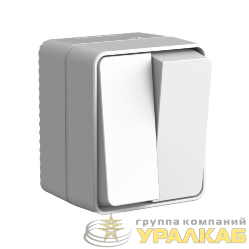 Выключатель 2-кл. ОП AtlasDesign PROFI IP54 10 АХ сер. SE ATN543051 детальная картинка