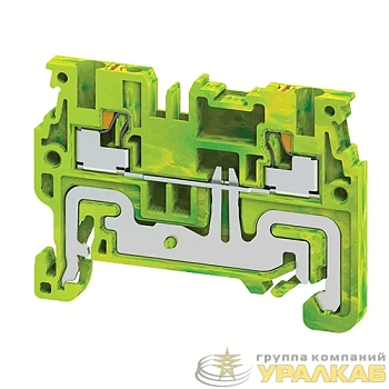 Клемма заземляющая push-in OptiClip CPG-2.5-PE-I-(0.2-2.5)-PEN КЭАЗ 