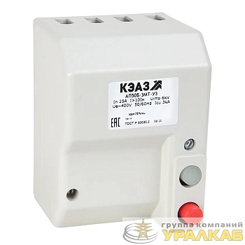 Выключатель автоматический 10А 10Iн АП50Б 3МТ У3 400В AC КЭАЗ 