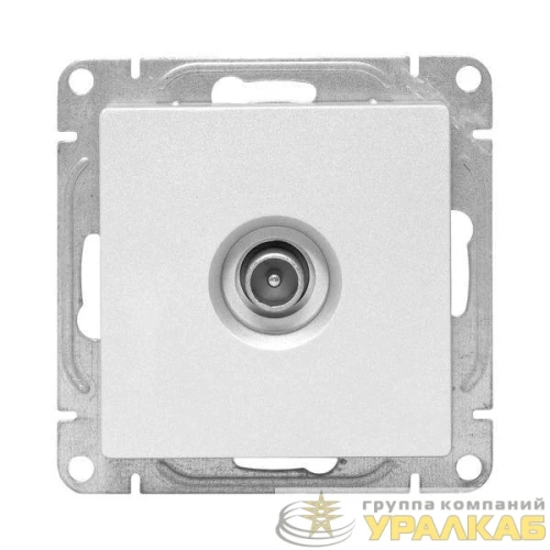 Розетка телевизионная проходная TV СП Эпика механизм алюм. EKF UP1-SOA-TV-2 детальная картинка