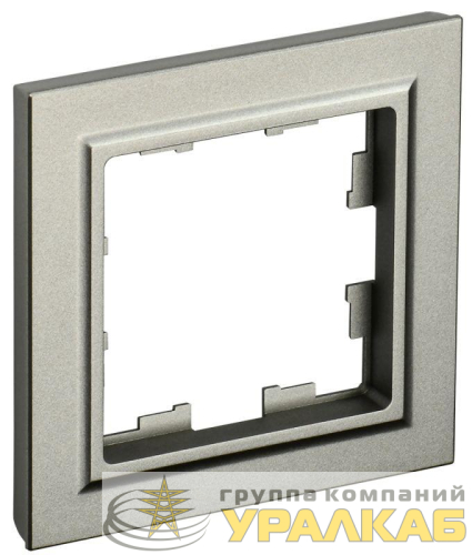 Рамка 1-м BRITE РУ-1-БрШ шампань IEK BR-M12-K37 детальная картинка