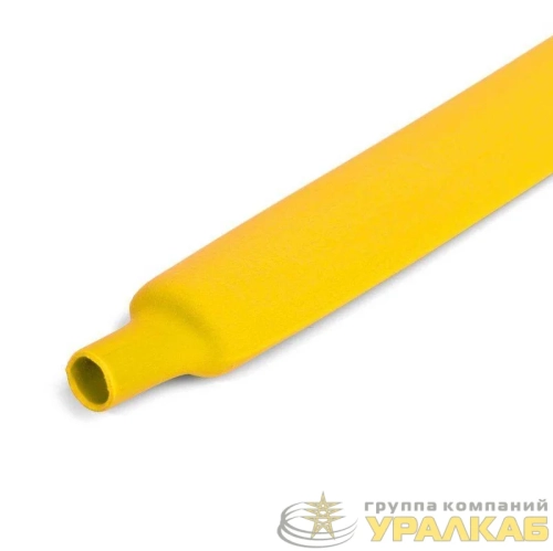 Трубка термоусадочная ТУТнг-LS-16/8 желт. (уп.100м) КВТ 
