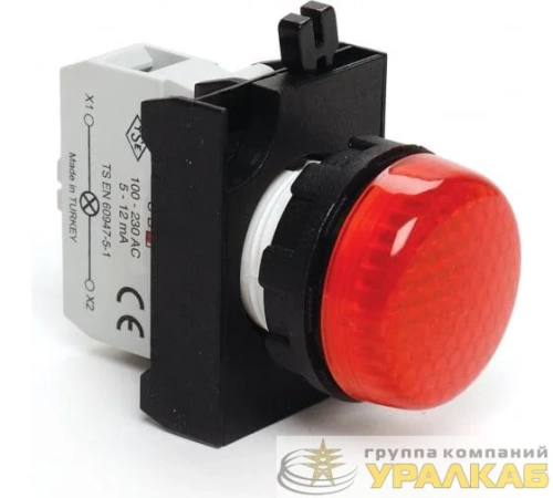 Арматура сигнальная со светодиодом 100-250В перем. тока красн. EMAS CP0K0XK детальная картинка