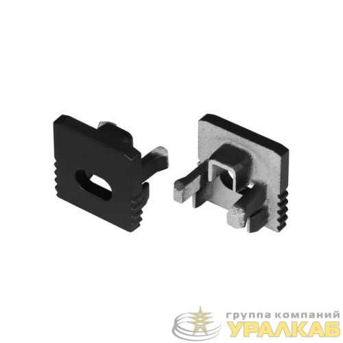 Заглушка SL-MINI-10 BLACK с отверстием пластик (комплект) Arlight 