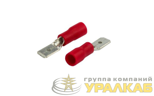 Клемма плоская изол. (штекер) (VM 1.25-187(8)) REXANT 08-0312 детальная картинка