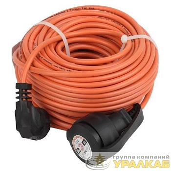 Удлинитель-шнур 1х30м с заземл. 6А IP20 UPx-1e-3х0.75-30m ПВС 3х0.75 (бухта) Эра 