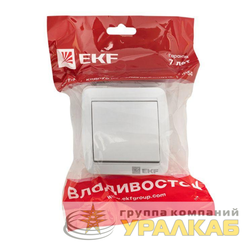 Выключатель ОП Владивосток 10А IP54 бел. PROxima EKF EQR16-021-30-54 детальная картинка