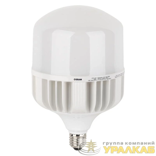 Лампа светодиодная высокомощная LED HW 65Вт T матовая 6500К холод. бел. E27 6500лм 140-265В с адаптером E40 угол пучка 200град. PF>/=09 (замена 650Вт) OSRAM 4058075576919 детальная картинка