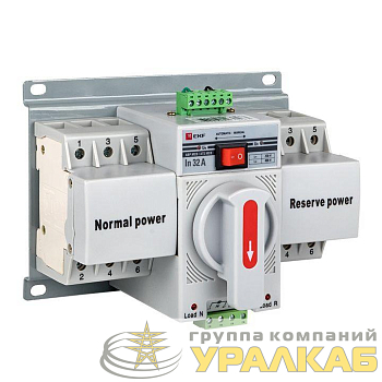 Устройство автоматического ввода резерва АВР 3п C 32А 400В MCB PROxima EKF 
