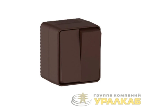 Выключатель 2-кл. ОП AtlasDesign PROFI IP54 10AX корич. SE 
