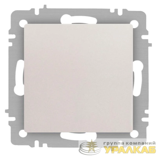 Кнопка Accent 6-109-06 10А-250В IP20 СУ перламутр. Intro 