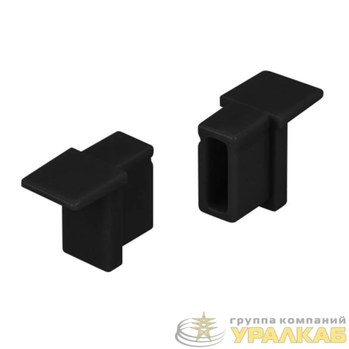 Заглушка SL-MINI-6-H9 BLACK глухая пластик (комплект) Arlight 