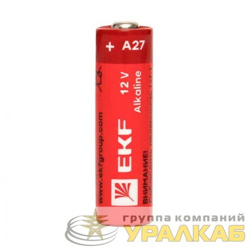 Элемент питания алкалиновый A27 для сигнализаций (блист.5шт) EKF A27-BL5
