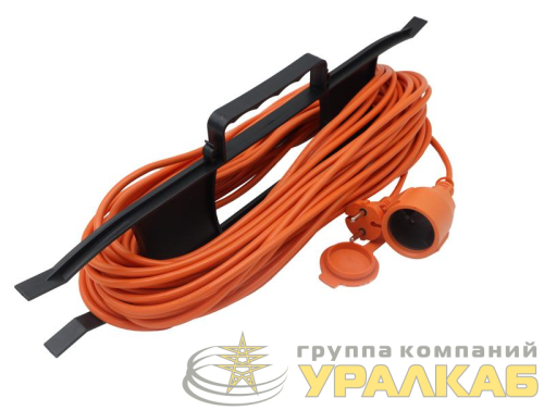 Удлинитель-шнур на рамке 1х20м без заземл. 6А IP44 2х0.75 с защ. крышкой TOKOV ELECTRIC TKE-SR20-075 детальная картинка