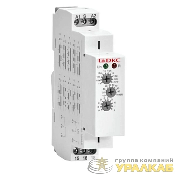 Реле времени многофункциональное конфигурация контакта 1CO AС/DC 12-240В DKC DRM-TM-1-240