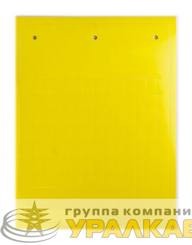 Табличка эластичная клейкое основание винил желт. (уп.50шт) DKC TAF209AY