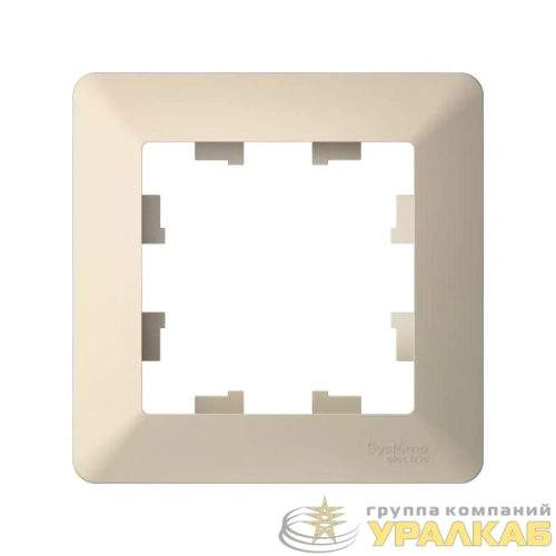 Рамка 1-м AtlasDesign Air беж./дым. бел. SE 