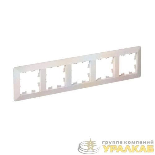 Рамка 5-м AtlasDesign Air жемчуж./дым. бел. SE 