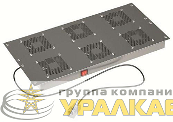 Модуль потолочный вентиляторный 6 вентиляторов с термостатом для крыши 600 RAL9005 DKC R5VSIT6006FTB