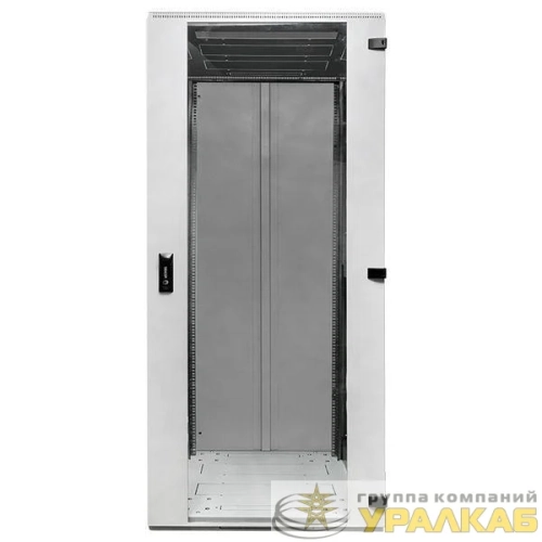 Шкаф напольный 19дюйм TERACOM PRO 42U 600х600мм двери стеклян. с замком-ручкой и метал. сер. EKF 