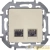 Розетка компьютерная 2-м Inspiria RJ45 кат.6 UTP механизм сл. кость IEK Розетка компьютерная 2-м Inspiria RJ45 кат.6 UTP механизм сл. кость IEK