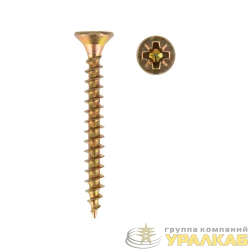 Саморез универсальный 4х30 желт. цинк (уп.250шт) Kranz 