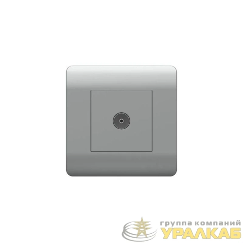 Розетка телевизионная одиночная TV NEW3-E коннектор серебр. CHINT 