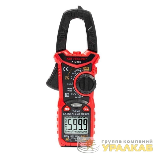 Клещи токовые цифровые KT 206D "PROLINE" КВТ 80753 детальная картинка