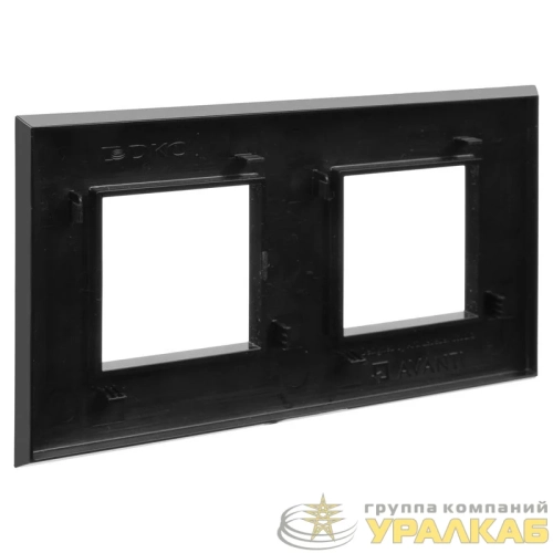 Рамка 2-м 4мод. Avanti "Черный квадрат" DKC 