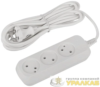 Удлинитель 3х5м без заземл. ПВС 2х0.75 UDL-10-350 Greenline Эра Б0065073