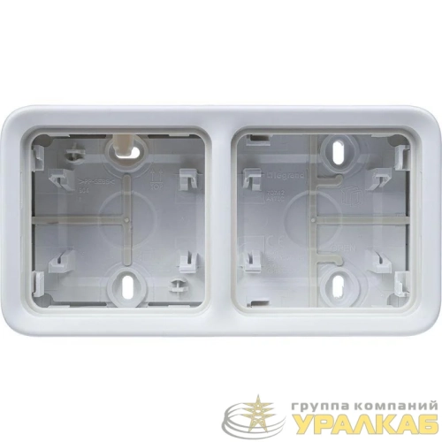 Коробка установочная ОП 2-м Plexo горизонт. бел. Leg 069690 детальная картинка