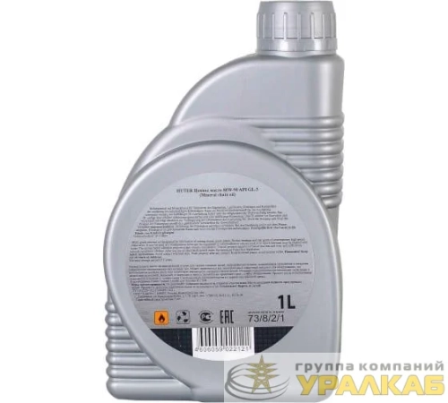 Масло цепное минеральное 80W90 1л. HUTER 73/8/2/1 детальная картинка