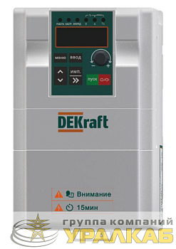 Преобразователь частоты DEKV060 2.2кВт 380В 3ф с тормозн. модулем DEKraft DEKV060G2R2T4B
