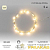 Гирлянда светодиодная "Роса" 2м 20LED тепл. бел. 2Вт 4.5В IP20 провод прозр. Neon-Night 