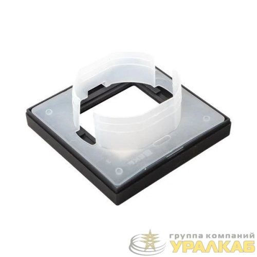 Рамка 1-м Эпика IP44 пластик черн. EKF 