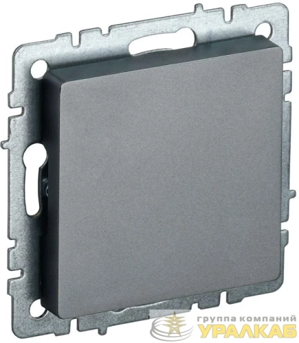 Заглушка c суппортом BRITE МЗ10-БрС механизм сталь IEK BR-PL10-K46 детальная картинка