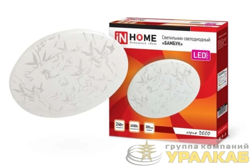 Светильник светодиодный DECO БАМБУК 24Вт 6500К 2160лм 230В 330х55мм IN HOME 