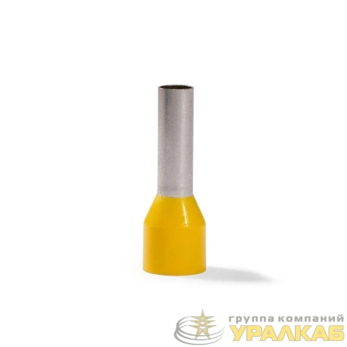 Наконечник штыревой втулочный изолированный НШВИ 6.0-12 ЕВРО желт. КВТ 