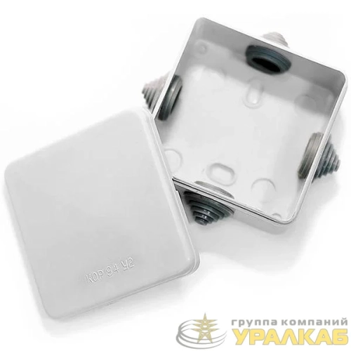 Коробка ответвительная КОР94-4М У2 Г 4 отверстия IP43 Электротехник 