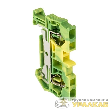 Колодка клеммная ST-4 земля пружинная EKF plc-jxb-st-4-pen