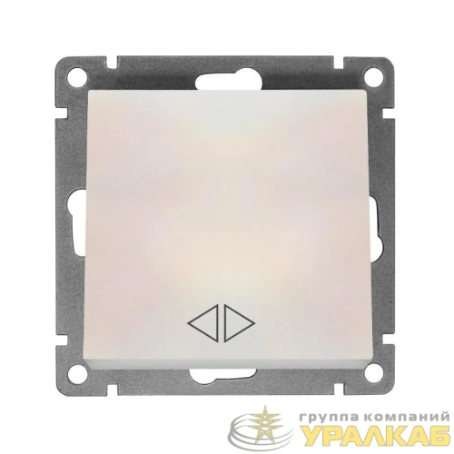 Переключатель перекрестный 1-кл. СП Афина 10А IP20 механизм жемчуж. UNIVersal A0024-Obr детальная картинка