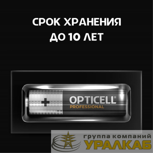 Элемент питания алкалиновый AAA/LR03 (блист. 4шт) Professional Opticell 5052002