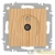 Розетка телевизионная одиночная TV СП Accent 6-301-11 IP20 сосна Intro 